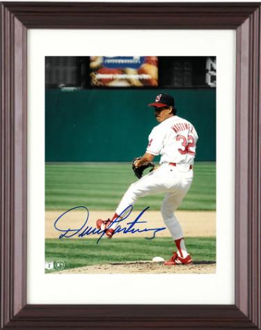 Dennis Martinez Autographed Cleveland Indians MLB Licensed 8 x 10 Photograph Custom Framing- COA - CTBL_m24116-Powers Sports Memorabilia