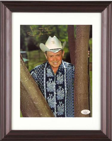 Little Jimmy Dickens Autographed Country Music Color 8 x 10 Photograph Custom Framing imperfect- JSA #II11633-Powers Sports Memorabilia