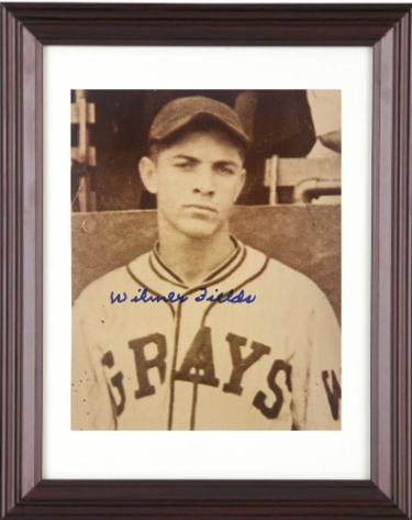 Wilmer Fields Autographed Homestead Grays 8 x 10 Photograph imperfect Custom Framing- COA/CSA Show Ticket/Photograph-Powers Sports Memorabilia