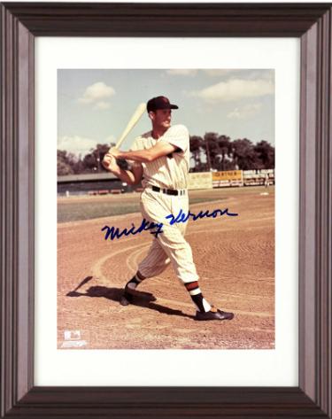 Mickey Vernon Autographed Washington Senators MLB Licensed 8 x 10 Photograph minor dings Custom Framing- COA-Powers Sports Memorabilia