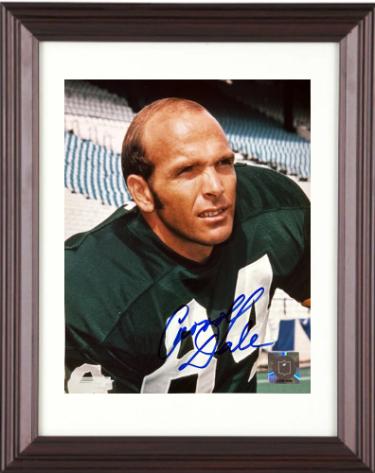 Carroll Dale Autographed Green Bay Packers NFL Licensed 8 x 10 Photograph Custom Framing minor dings- COA-Powers Sports Memorabilia