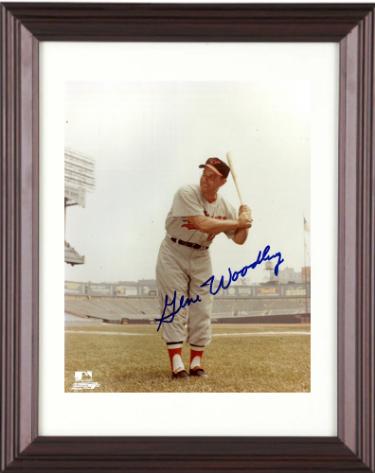 Gene Woodling Autographed Baltimore Orioles MLB Licensed 8 x 10 Photograph Custom Framing imperfect- COA-Powers Sports Memorabilia