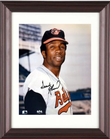 Frank Robinson Autographed Baltimore Orioles MLB Licensed 8 x 10 Photograph Custom Framing- Tuff Stuff COA (HOF/TC) - CTBL_f45262-Powers Sports Memorabilia