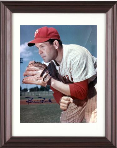 Robin Roberts Autographed Philadelphia Phillies MLB 8 x 10 Photograph imperfect Custom Framing- COA (HOF) - CTBL_m45685-Powers Sports Memorabilia