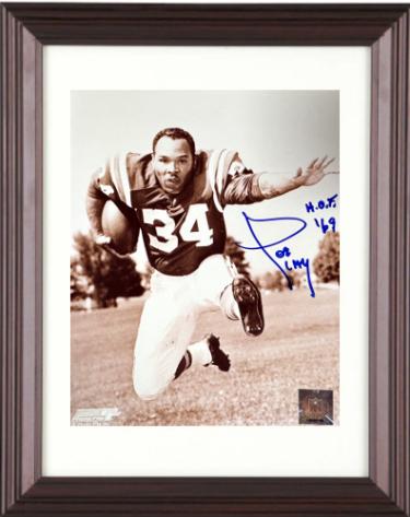 Joe Perry Autographed San Francisco 49ers NFL 8 x 10 Photograph Custom Framing HOF 69 imperfect -COA/Ticket-Powers Sports Memorabilia