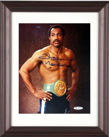 Ken Norton Autographed WBC Boxing 8 x 10 Photograph Custom Framing imperfect- COA/Sports World Collectibles/COA-Powers Sports Memorabilia