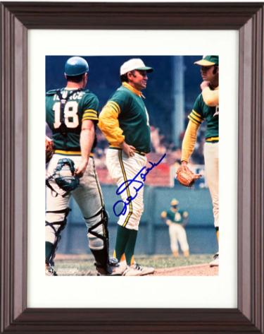 Alvin Dark Autographed Oakland A's MLB 8 x 10 Photograph Custom Framing imperfect- Stacks of Plaques COA-Powers Sports Memorabilia