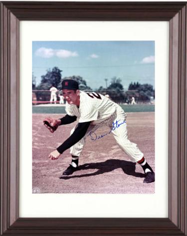 Dean Stone Autographed Washington Senators MLB 8 x 10 Photograph Custom Framing imperfect- COA (1954 All Star)-Powers Sports Memorabilia