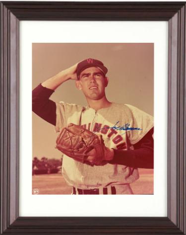 Tex Clevenger Autographed Washington Nationals MLB Licensed 8 x 10 Photograph Custom Framing imperfect- COA - CTBL_m46702-Powers Sports Memorabilia