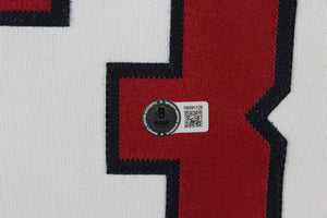 Greg Maddux Autographed Atlanta Braves Signed Majestic Baseball Framed Jersey HOF 14 Beckett Authenticated COA-Powers Sports Memorabilia