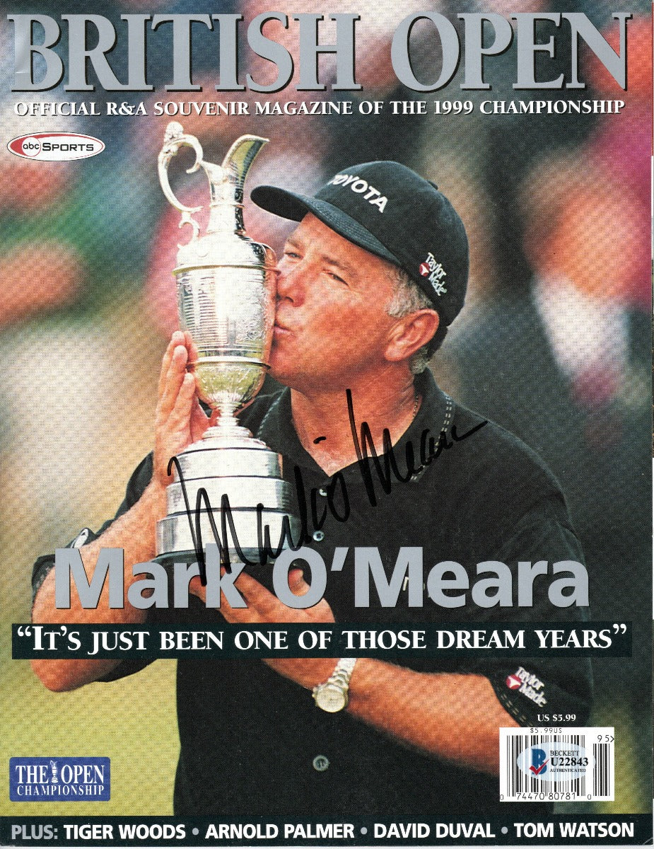 Mark O'Meara Autographed 1999 British Open Program Beckett Authenticated-Powers Sports Memorabilia