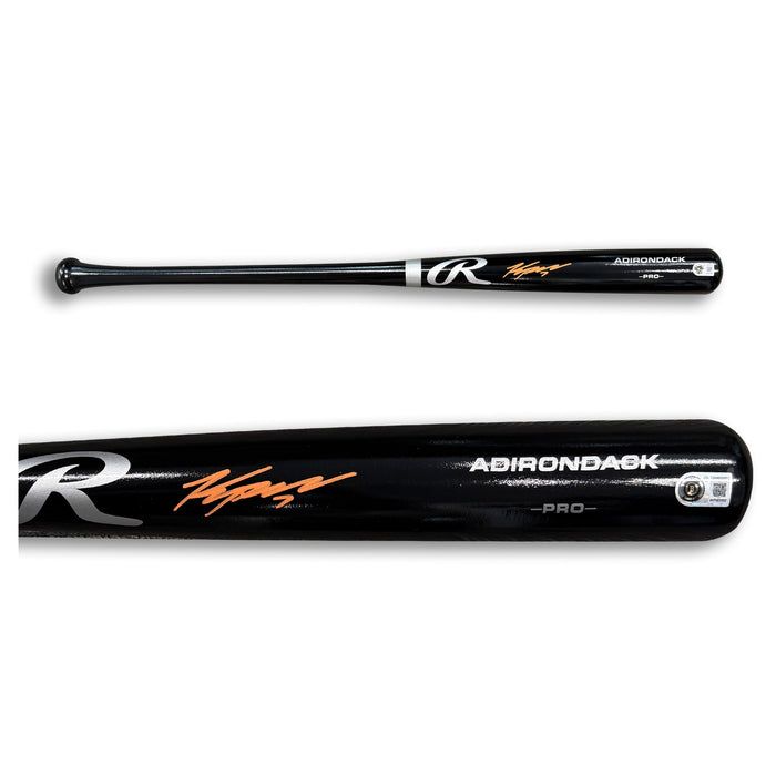 Kevin McGonigle Autographed Detroit Tigers Signed Black Baseball Bat Beckett Witness Authenticated-Powers Sports Memorabilia