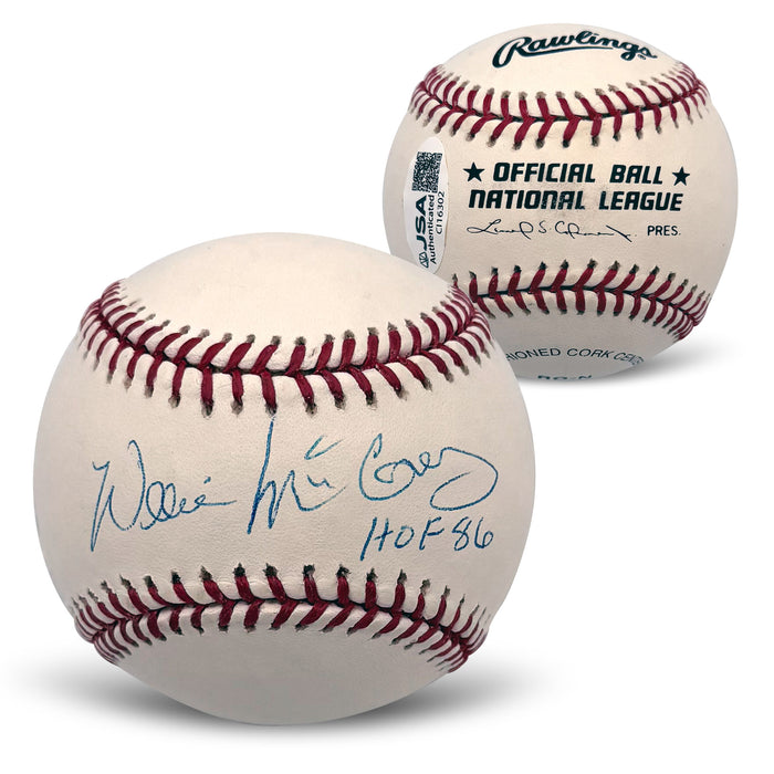 Willie McCovey Signed Giants HOF 86 Baseball JSA CI16302-Powers Sports Memorabilia