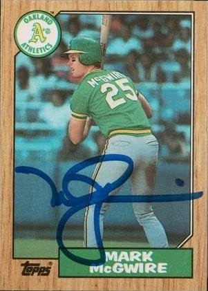 MLB Mark McGwire Signed Trading Cards, Collectible Mark McGwire