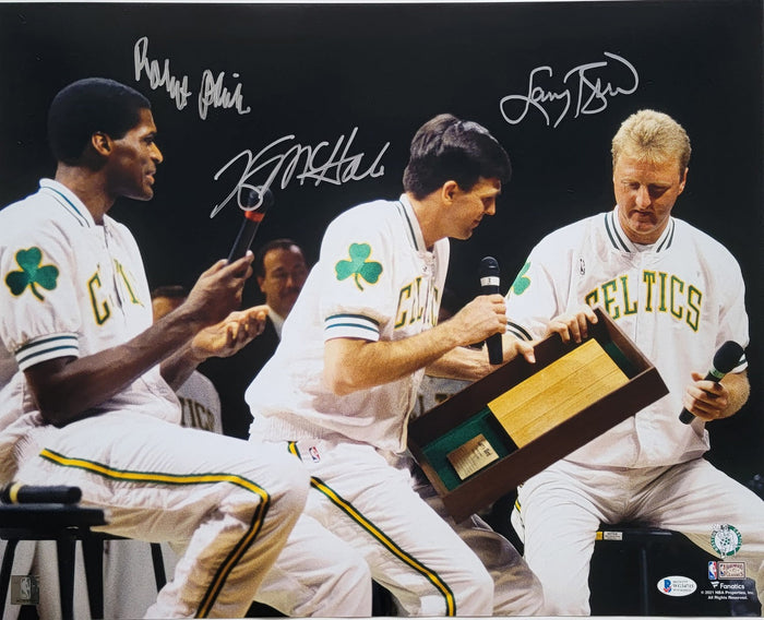 Larry Bird Kevin McHale Robert Parish Signed Boston Celtics 16X20 Photo - Beckett Authenticated-Powers Sports Memorabilia