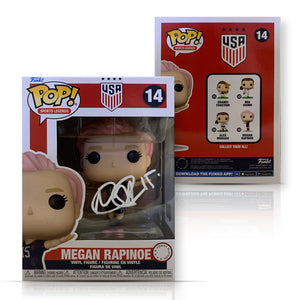 Megan Rapinoe Autographed USA Womens World Cup Signed Soccer Funko Pop #14 Beckett COA White-Powers Sports Memorabilia