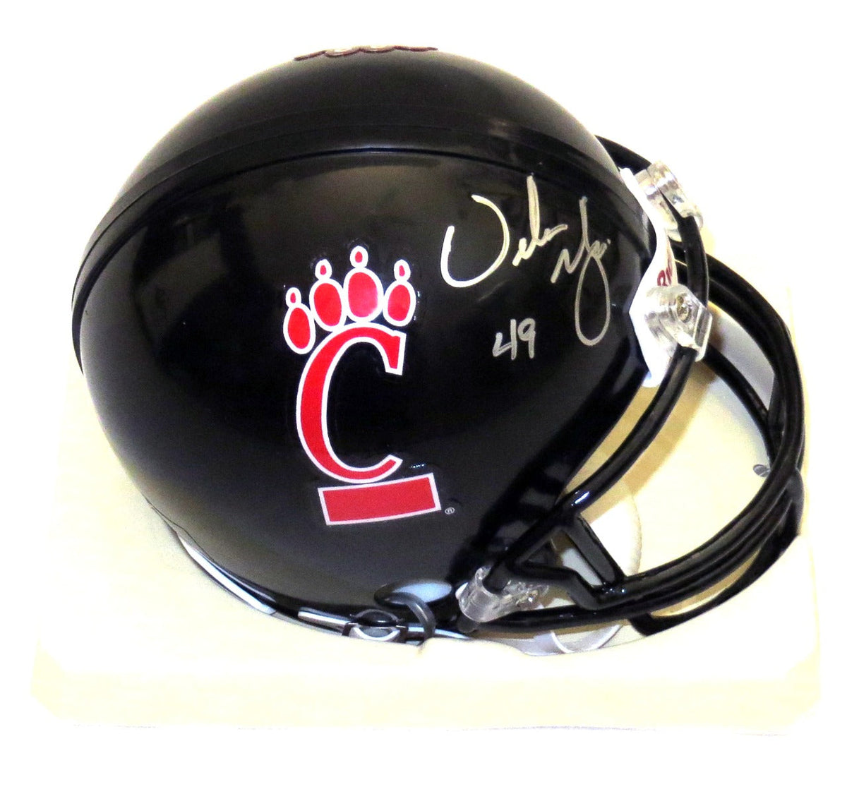 Urban Meyer Autographed University of Cincinnati Riddell Mini Helmet Beckett Authenticated-Powers Sports Memorabilia