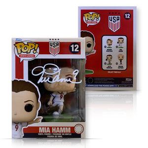 Mia Hamm Autographed USA Womens World Cup Signed Soccer Funko Pop #12 Beckett COA With Protector-Powers Sports Memorabilia