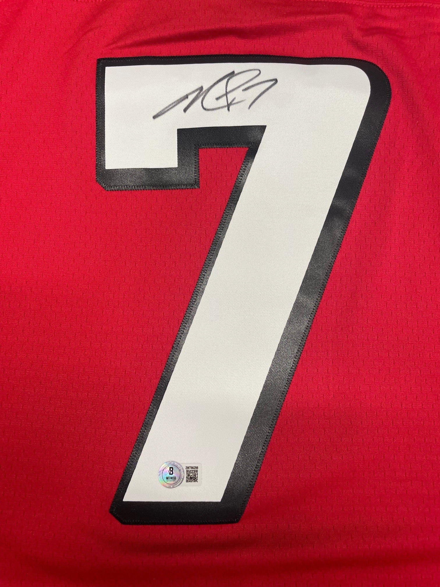 Michael Vick Autographed Atlanta Falcons Signed Mitchell & Ness Football Jersey Beckett COA