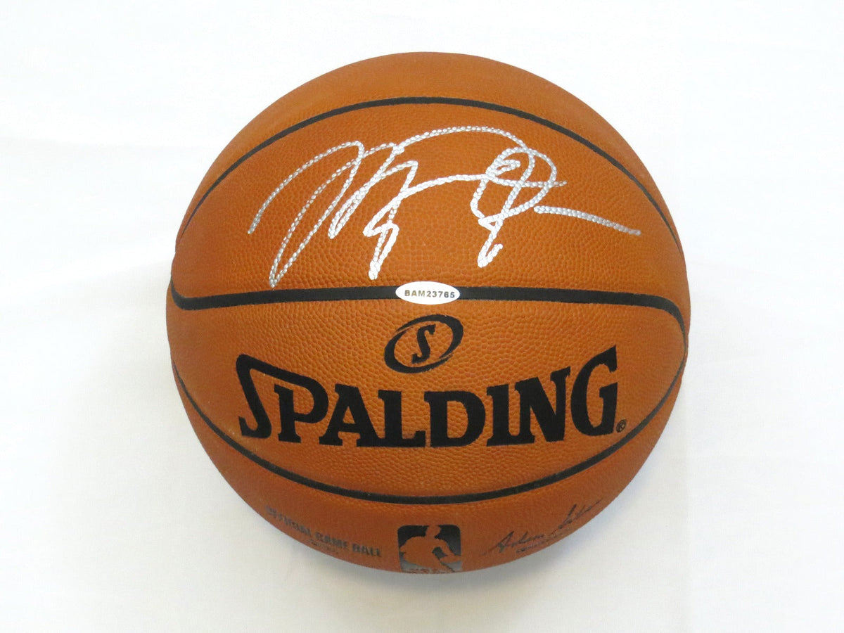 Michael Jordan Chicago Bulls Autographed NBA Game Ball UDA Upper Deck Authenticated BAM23765-Powers Sports Memorabilia