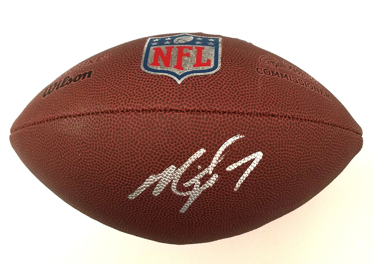 Michael Vick Autographed Atlanta Falcons Eagles NFL Replica Duke Football JSA Witnessed-Powers Sports Memorabilia