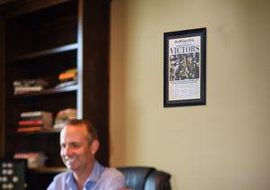 Michigan Wolverines 2024 National Champions VICTORS Daily School Framed 14x26 Football Newspaper ORIGINAL FRONT PAGE