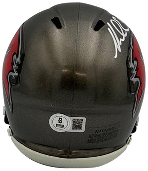 Mike Evans Autographed Tampa Bay Buccaneers Signed Football Mini Helmet Beckett COA-Powers Sports Memorabilia