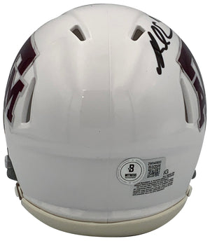 Mike Evans Autographed Texas A&M Aggies Signed Football Mini Helmet Beckett COA White-Powers Sports Memorabilia