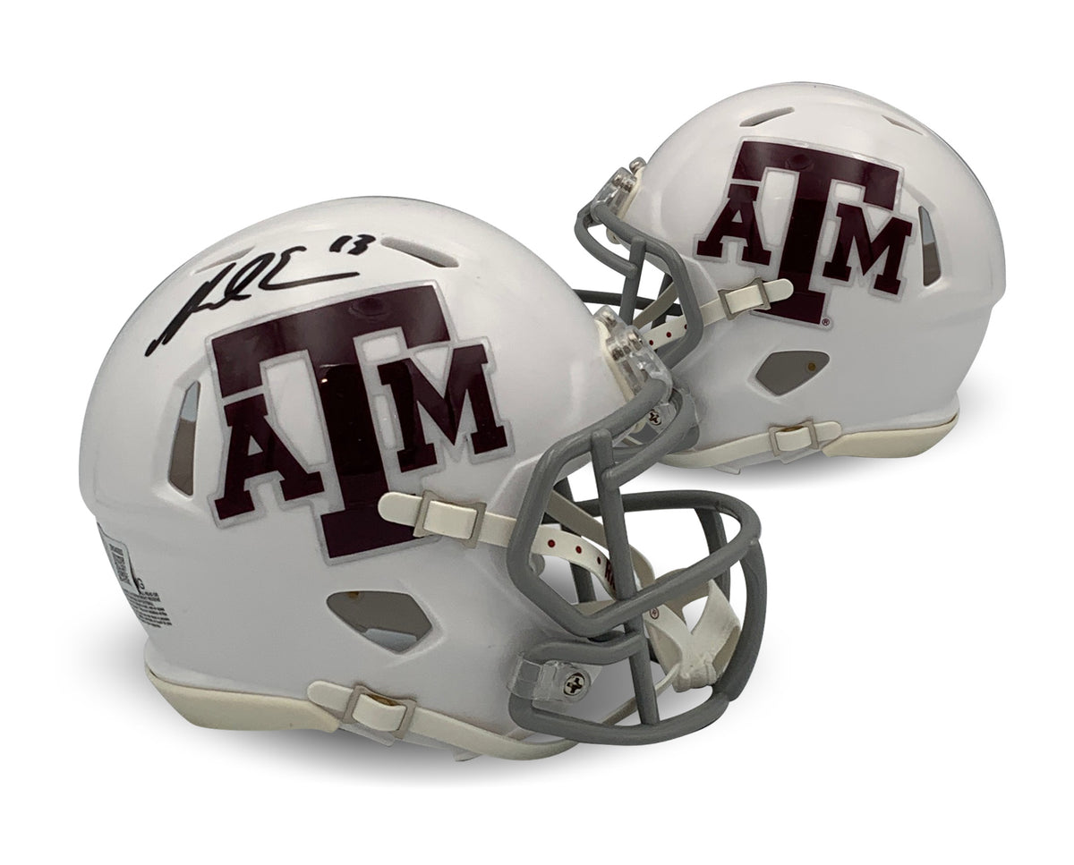 Mike Evans Autographed Texas A&M Aggies Signed Football Mini Helmet Beckett COA White-Powers Sports Memorabilia