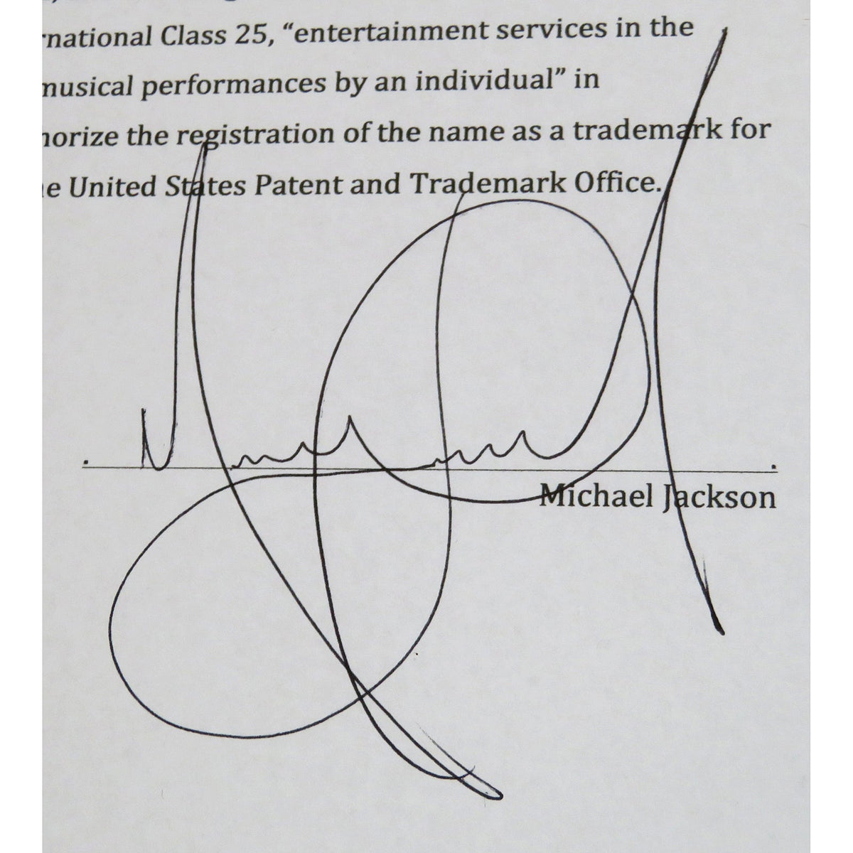Autographed Michael Jackson Contract Music Display 20 by 24 Framed Piece - JSA, BAS-Powers Sports Memorabilia