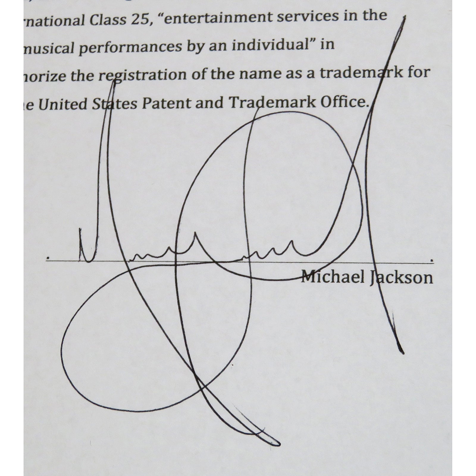 Autographed Michael Jackson Contract Music Display 20 by 24 Framed Piece - JSA, BAS-Powers Sports Memorabilia
