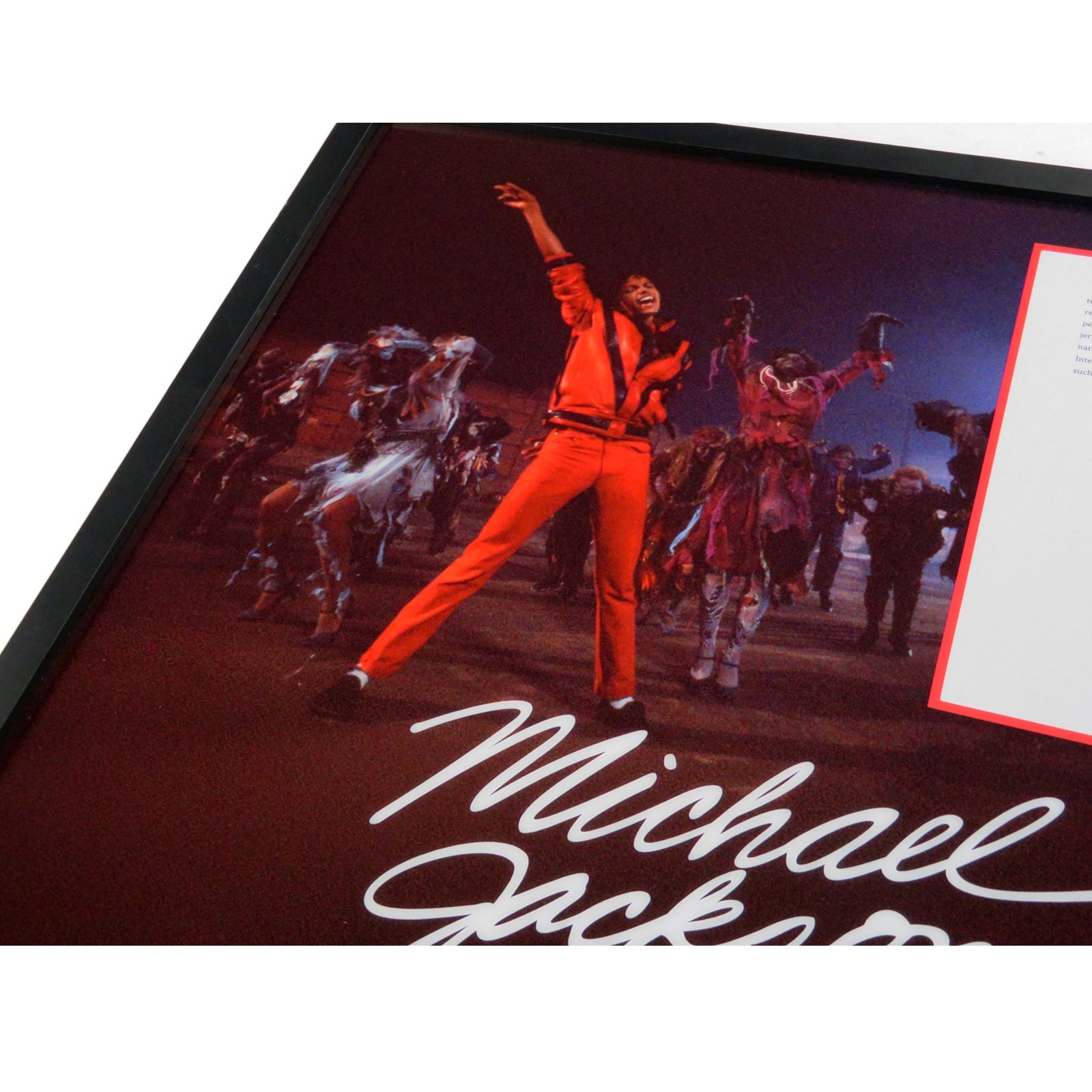 Autographed Michael Jackson Contract Music Display 20 by 24 Framed Piece - JSA, BAS-Powers Sports Memorabilia
