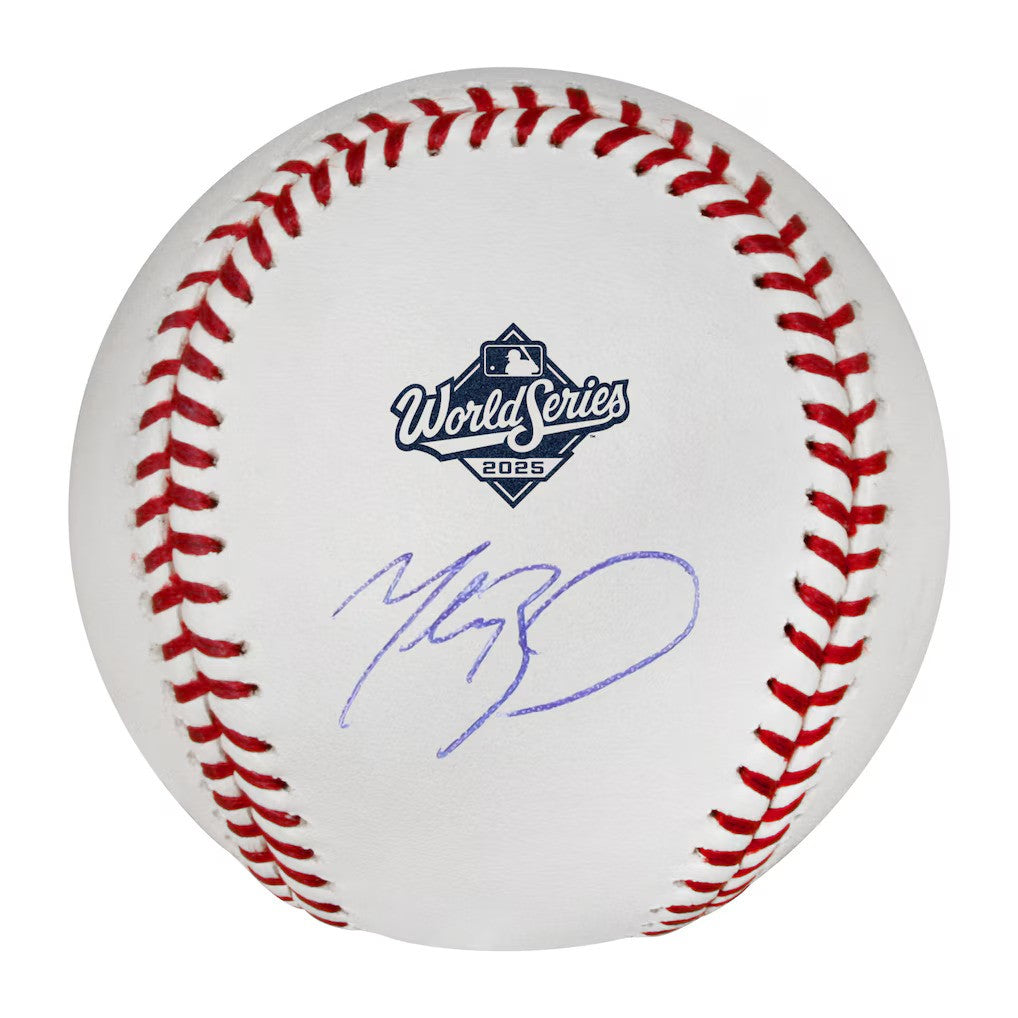 Mookie Betts Los Angeles Dodgers Autographed 2025 World Series Logo Baseball (PRE SALE)-Powers Sports Memorabilia