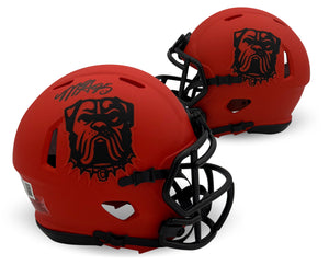 Myles Garrett Autographed Cleveland Browns Signed Football Rave Mini Helmet Beckett COA-Powers Sports Memorabilia