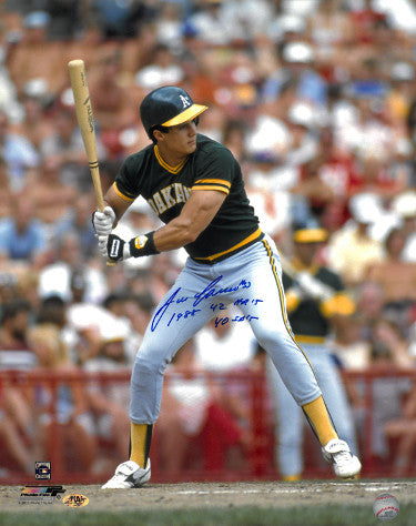 Jose Canseco Autographed Oakland A's 16x20 Photo 1988 42 HR's & 40 SB's- MAB Hologram-Powers Sports Memorabilia