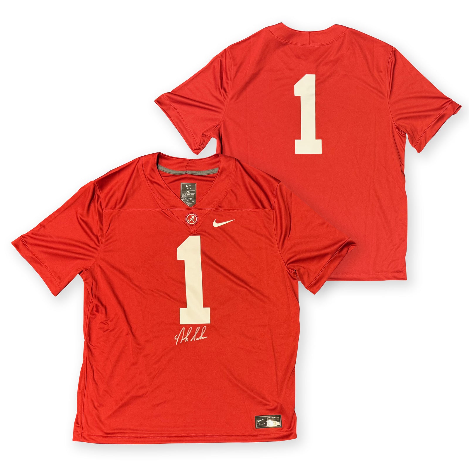 Objets de collection de souvenirs sportifs dédicacés par Alabama Crimson Tide