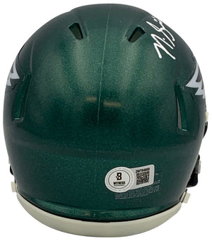 Nick Sirianni Autographed Philadelphia Eagles Signed Football Mini Helmet Super Bowl LIX Champs JSA COA-Powers Sports Memorabilia