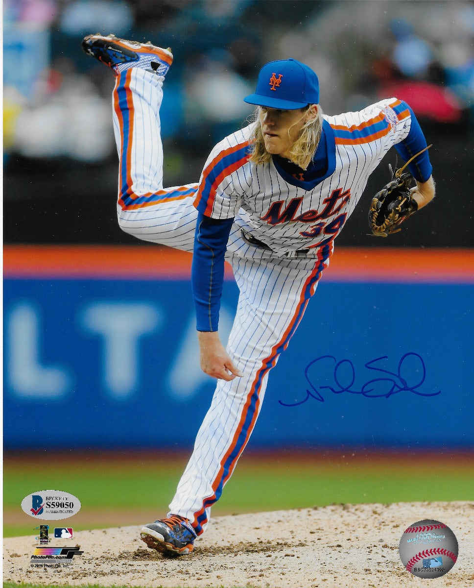 Noah Syndergaard Autographed New York Mets 8x10 Photo Beckett Authenticated-Powers Sports Memorabilia