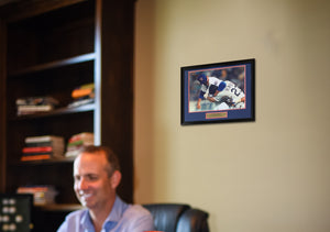 Nolan Ryan Autographed Texas Rangers Signed Baseball 16x20 Framed Photo Fight Punch Robin Ventura Beckett COA-Powers Sports Memorabilia