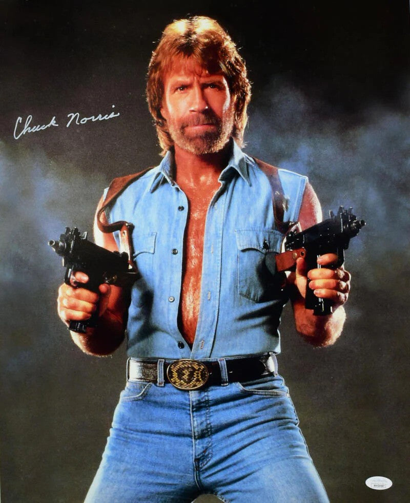 Chuck Norris Autograph Signing-Powers Sports Memorabilia