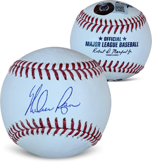 Nolan Ryan Autographed MLB Signed Baseball Beckett Authenticated COA With UV Display Case-Powers Sports Memorabilia