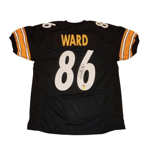 Autographed Hines Ward Pittsburgh (Black #86) Custom Jersey - Beckett-Powers Sports Memorabilia