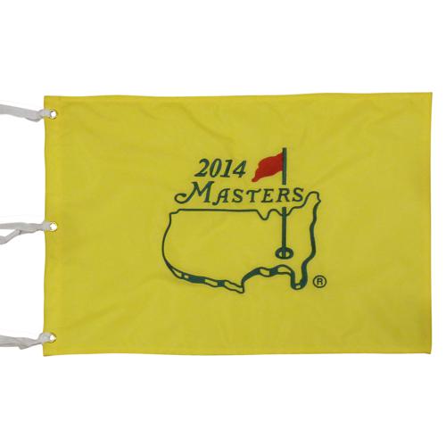 Unsigned 2014 Masters Embroidered Golf Pin Flag - Bubba Watson Champion-Powers Sports Memorabilia