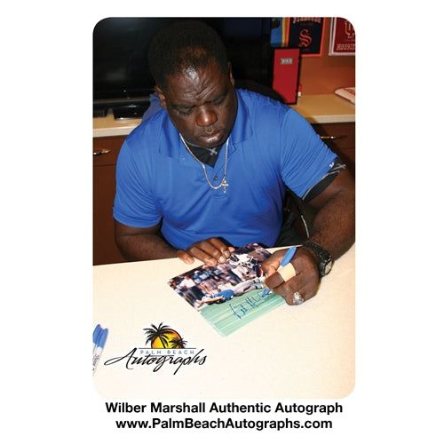 Autographed Wilber Marshall Chicago Bears (Lay Out Lions QB) 8x10 Photo - JSA-Powers Sports Memorabilia