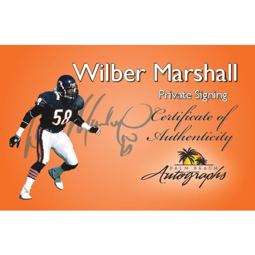 Autographed Wilber Marshall Chicago Bears Mini Helmet - JSA-Powers Sports Memorabilia