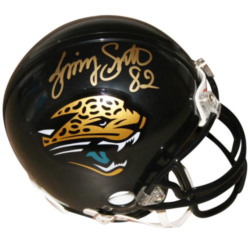 Autographed Jimmy Smith Jacksonville Jaguars Mini Helmet-Powers Sports Memorabilia