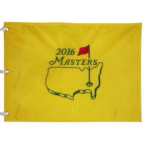 Unsigned 2016 Masters Embroidered Golf Pin Flag - Danny Willett Champion-Powers Sports Memorabilia