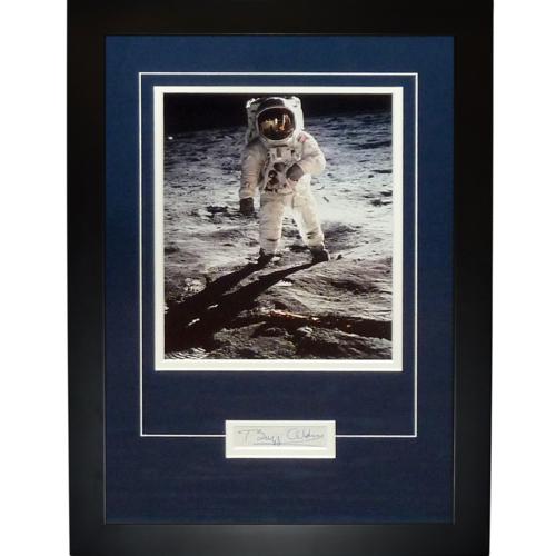 Autographed Buzz Aldrin Astronaut (Apollo 11 On Moon) "Signature Series" Frame - JSA-Powers Sports Memorabilia