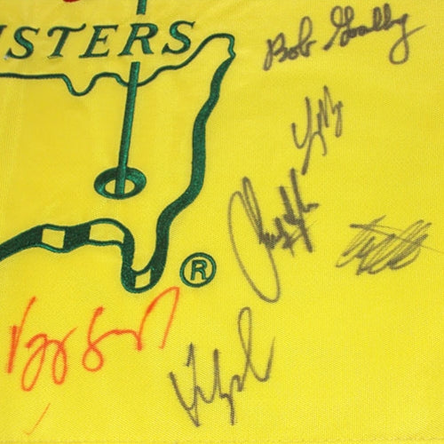 Autographed Masters Golf Pin Flag by 23 Former Champions #17-Powers Sports Memorabilia