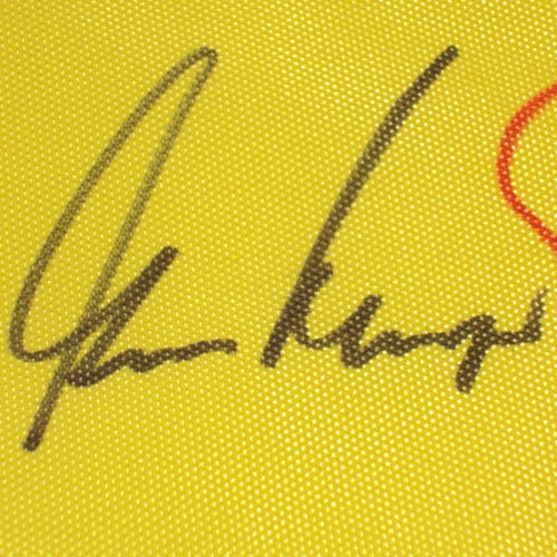 Autographed Masters Golf Pin Flag by 16 Former Champions #18-Powers Sports Memorabilia